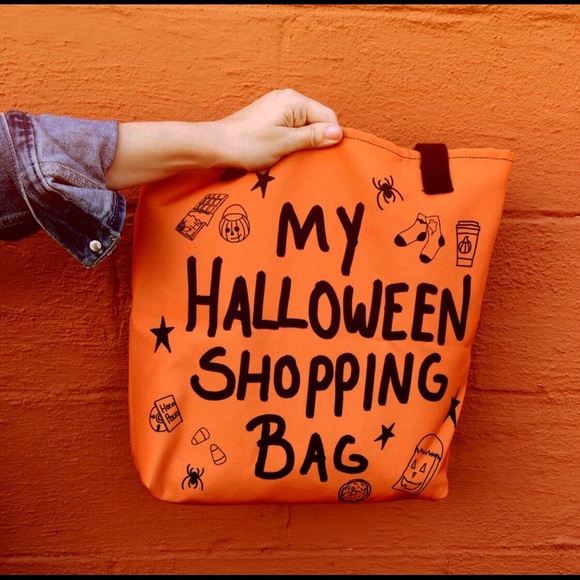 Odd Like Us My Halloween Shopping Bag Tote Purse - Picture 4 of 5